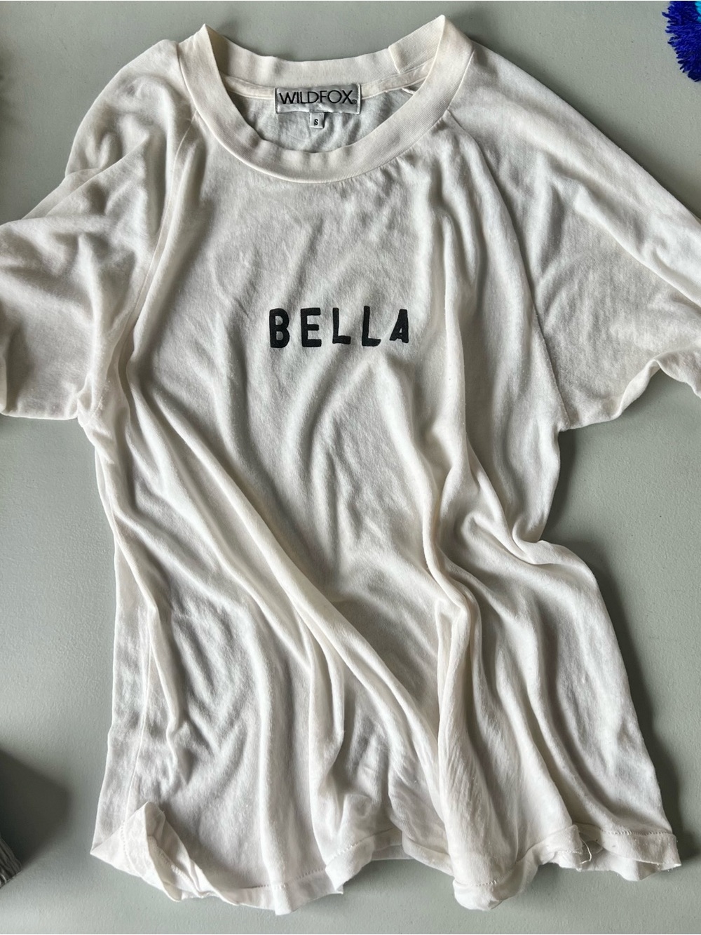 Wildfox White Crewneck Logo Tee